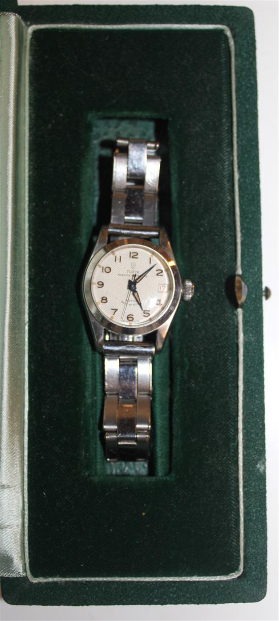 Ladies steel Tudor wrist watch